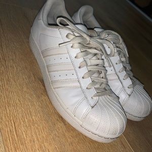 all white adidas superstar